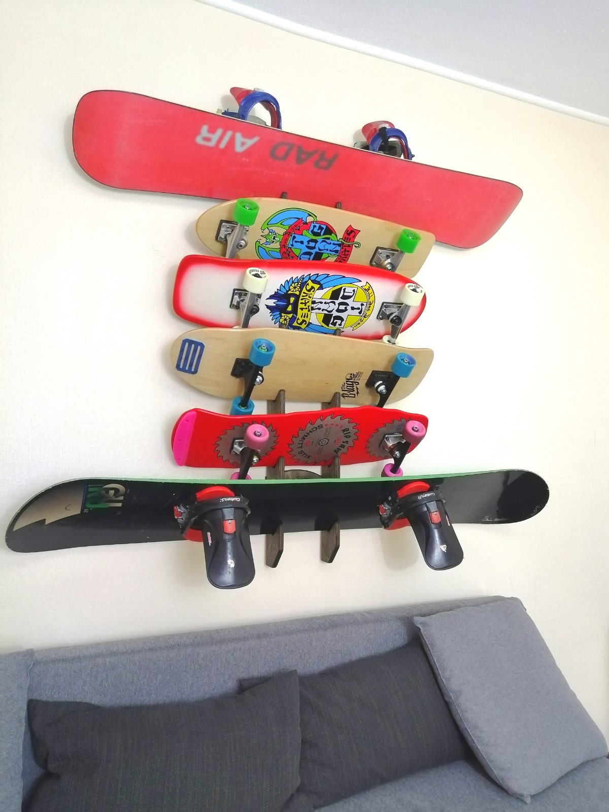 Modell 6B Board Wandhalter