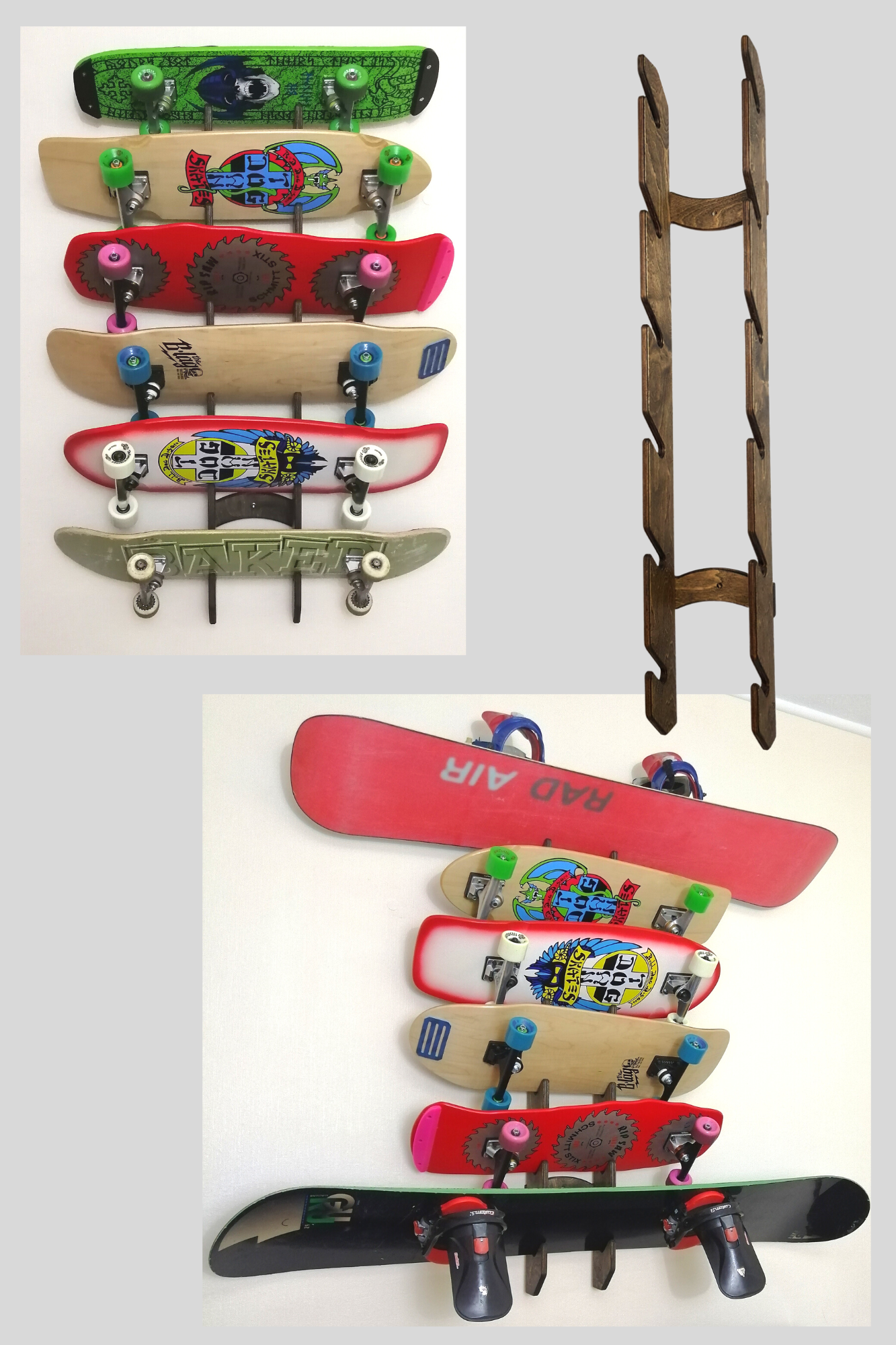Modell 6B Board Wandhalter